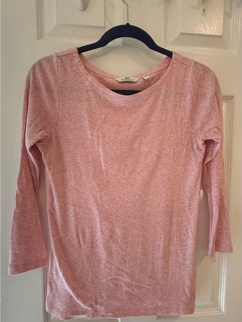 Vineyard Vines Pink Long Sleeve Crewneck Top